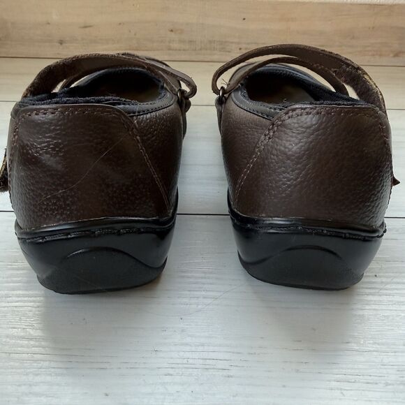 Orthofeet Shoes Womens Size 8.5 Medium Black Leather Upper Mary Jane Comfort - Picture 4 of 13